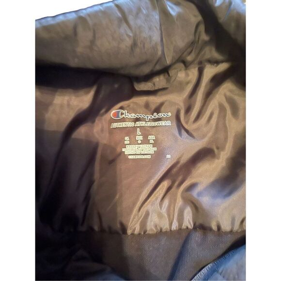 Champion Mens Black Eco Future Recycled Stretch Full-Zip Sweatshirt Large - Picture 7 of 13